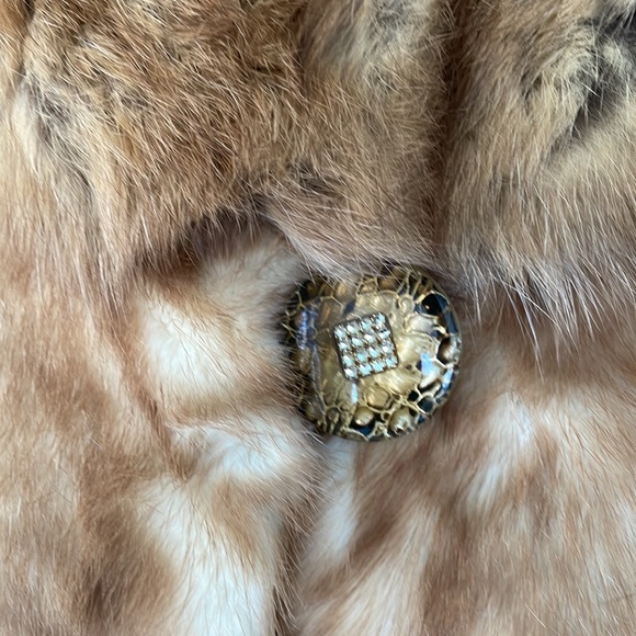 Fur Mink Coat  Mustela Visone Made in Italy Size L  Excellent! - Picture 9 of 16